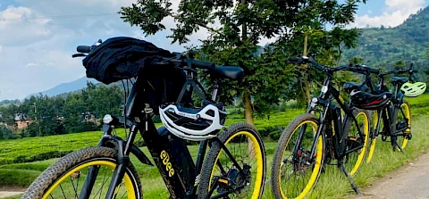 E-bikes used for the congo nile cycling