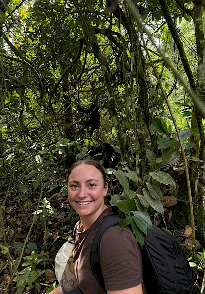 trekking in the forest